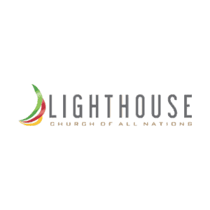 Lighthouse Church of All Nations logo with colorful sail design