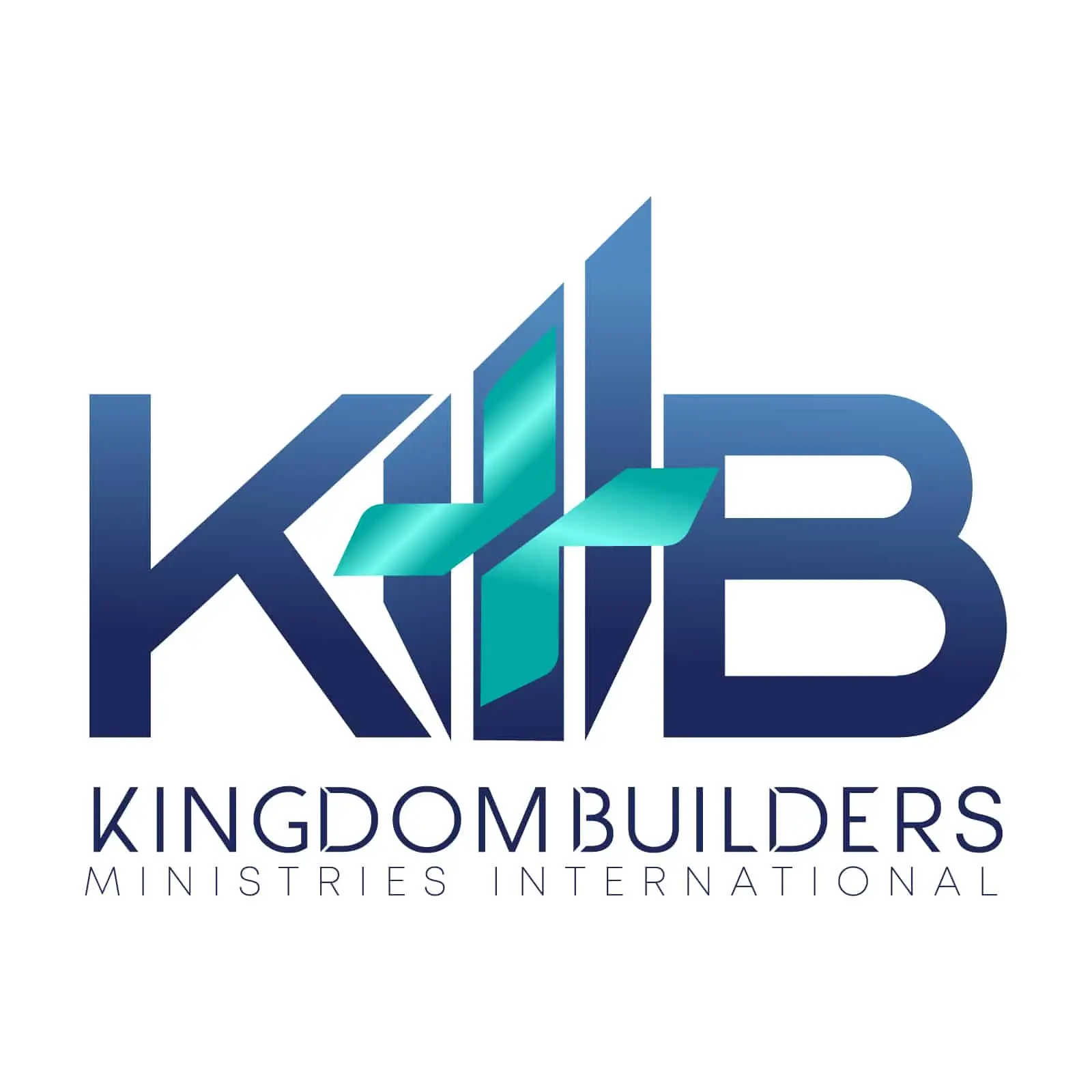 Kingdom Builders Ministries International logo with cross design