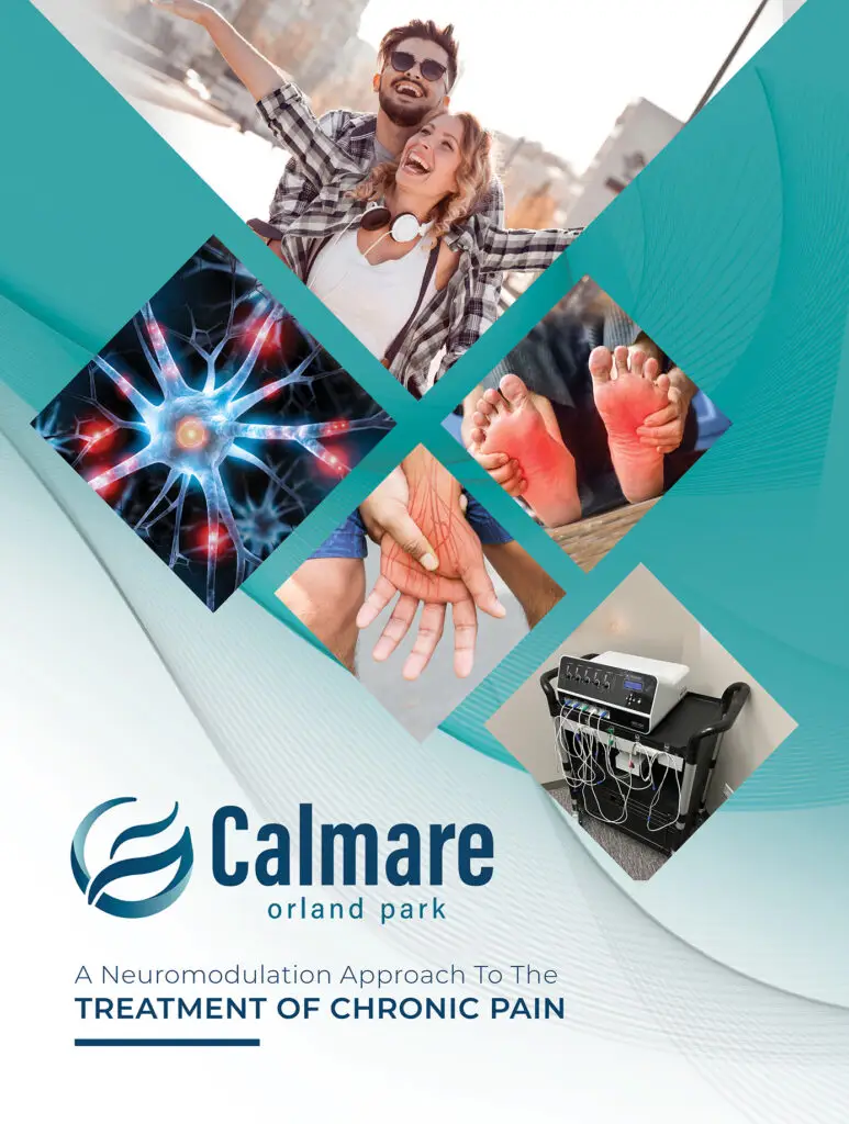 Chronic pain treatment using Calmare, featuring neuromodulation approach and patient views