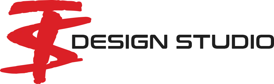 Desenfrenos logo with red artistic initials and black text